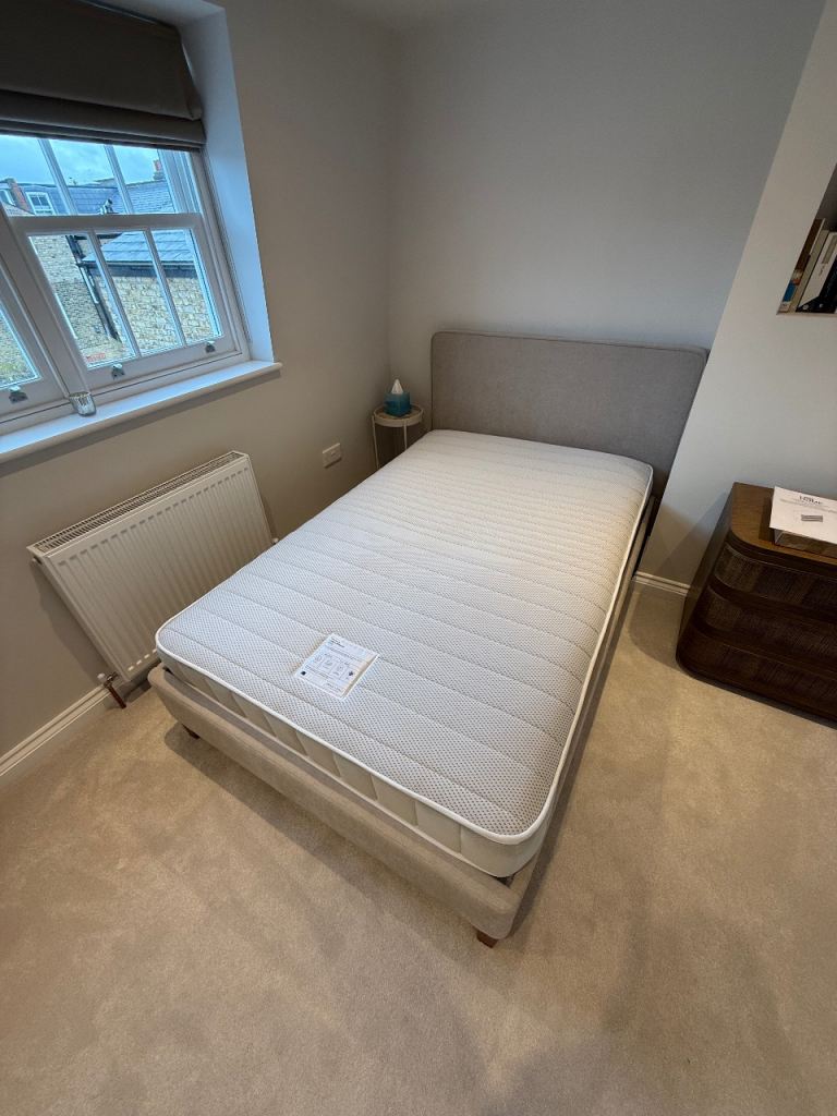 image for John Lewis Upholstered Bed + JL Spring Mattress (Collection Only)