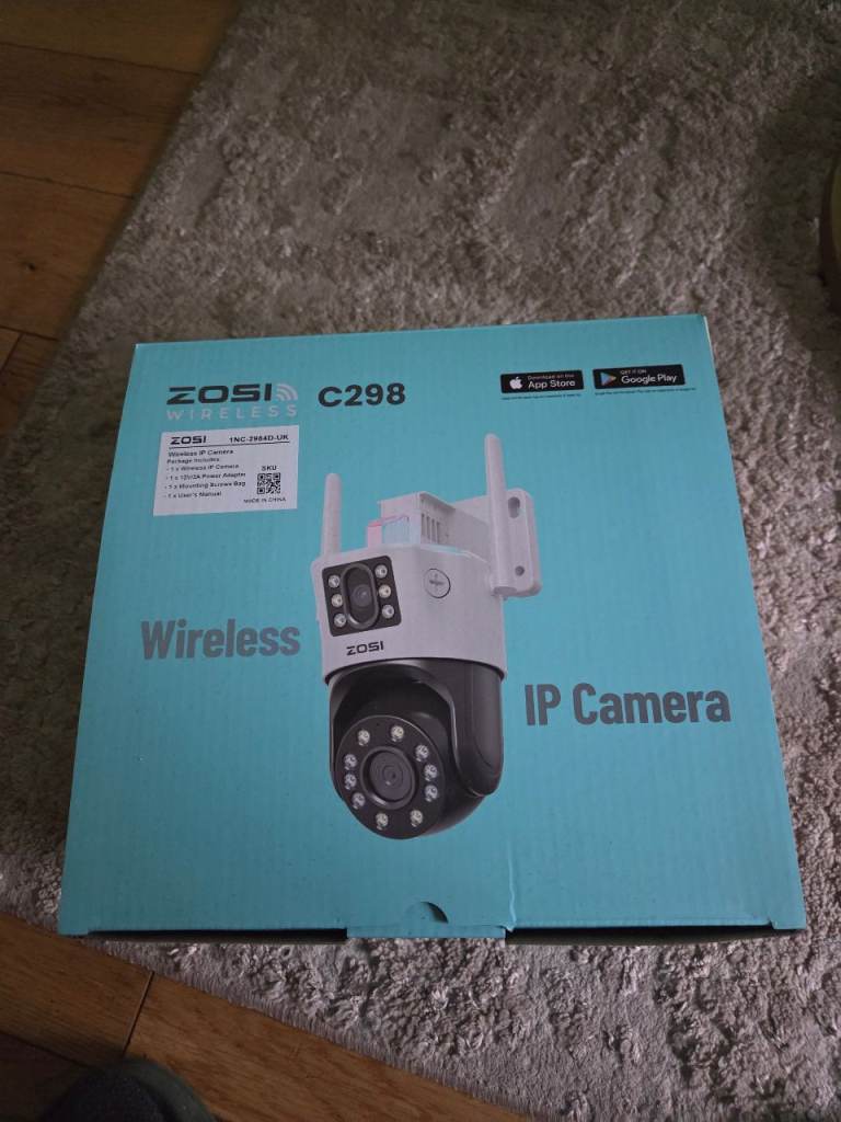 ZOSI C298 Wireless IP Camera – Brand New in Box