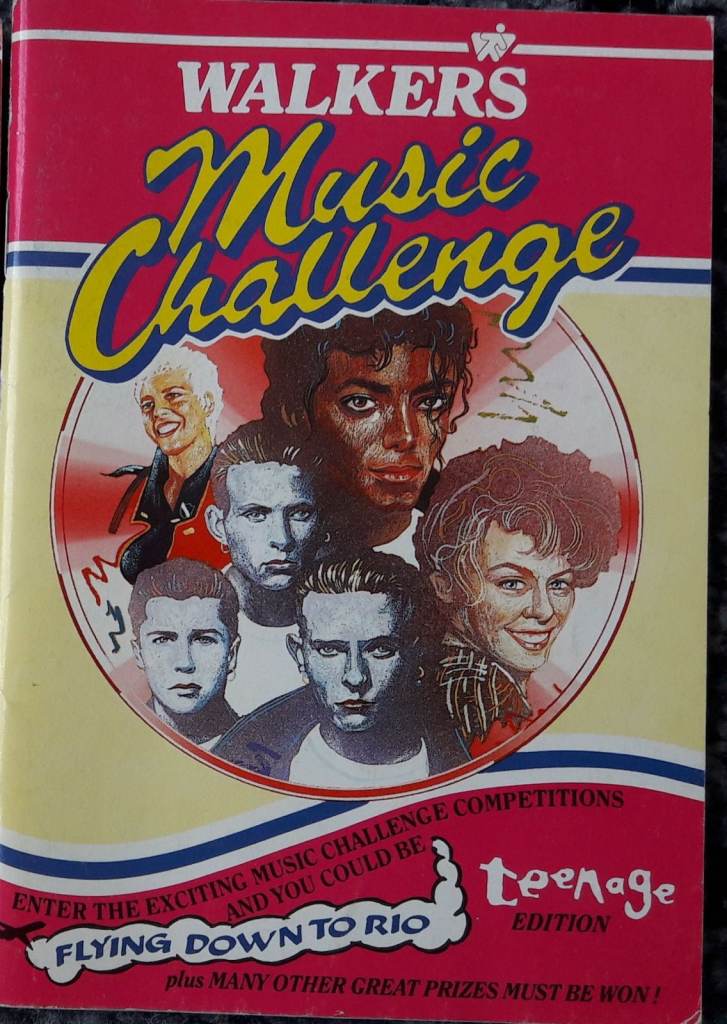 Vintage 1980’s Teenage Edition Walkers Crisps Music Challenge quiz books/book – post or collect