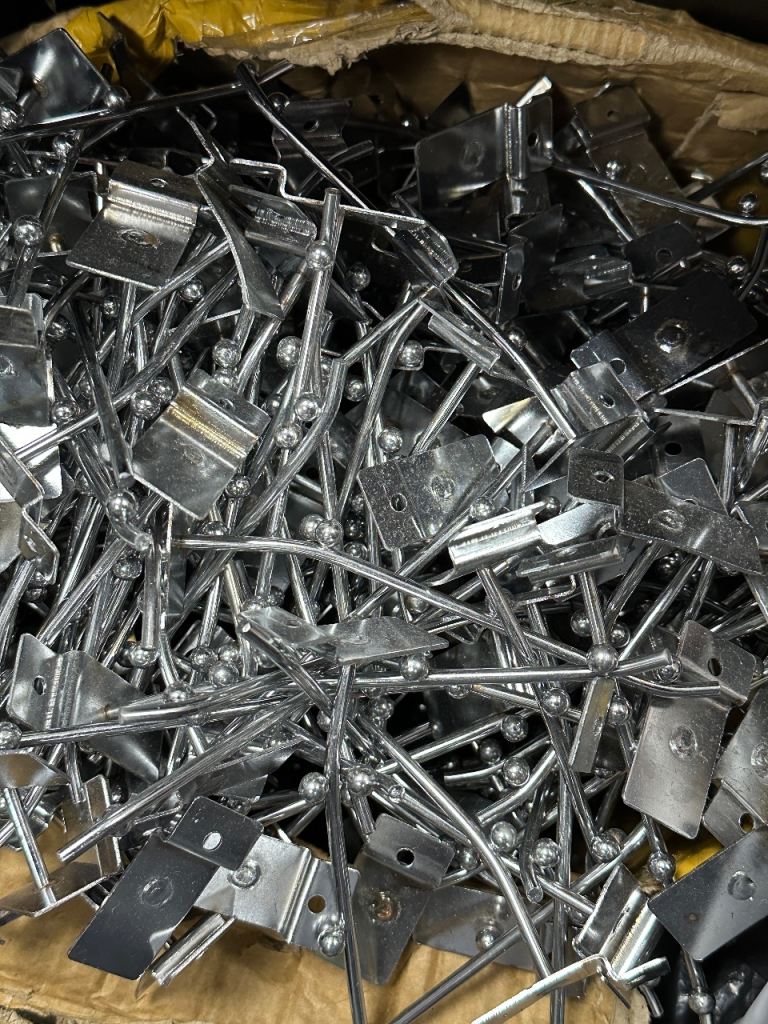 Mix Lot of shop fitting Slatwall hooks accessory chrome peg