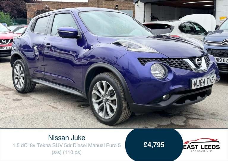 2014 Nissan Juke 1.5 dCi Tekna 5dr HATCHBACK DIESEL Manual