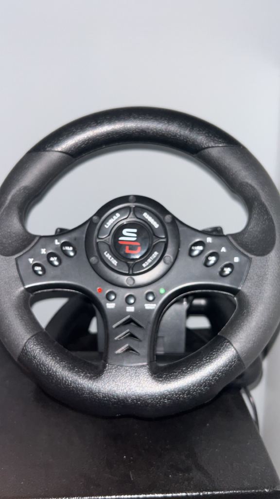 Steering Wheel & Pedals Gaming Controller – Good Condition