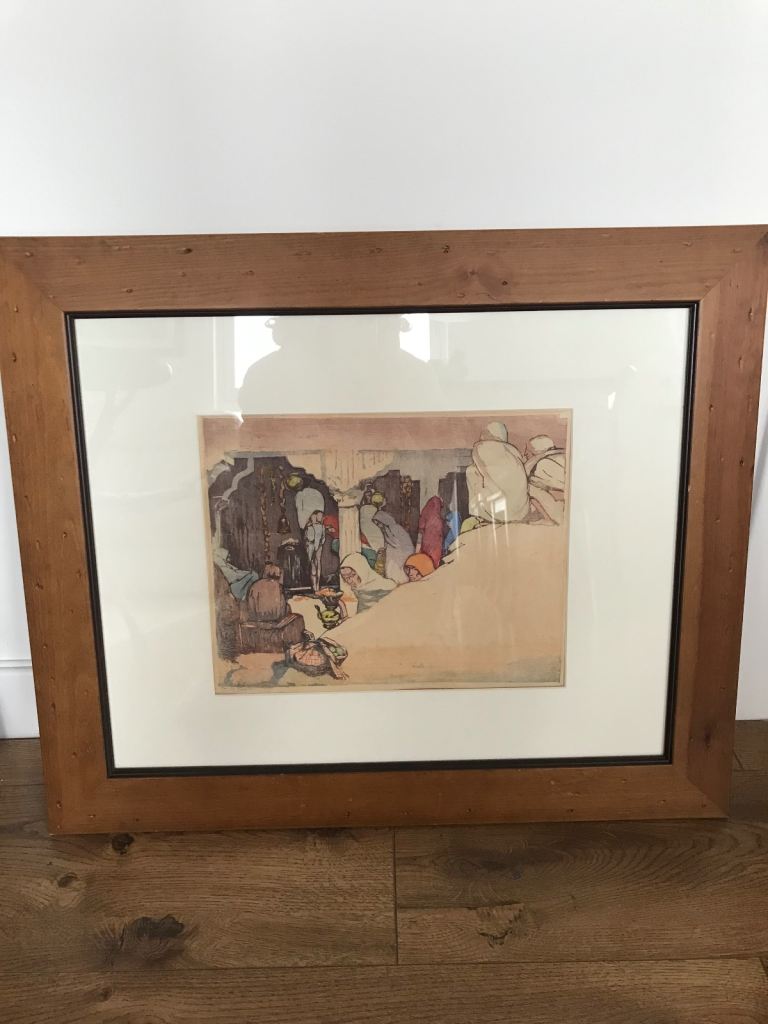 Mabel A. Royds “ A Local Market, Benares” Print 