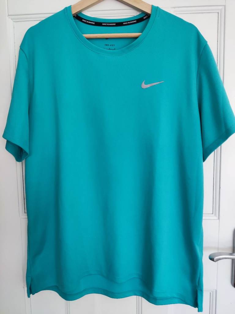 Nike Turquoise Dri‐Fit Running T‐Shirt [Large]