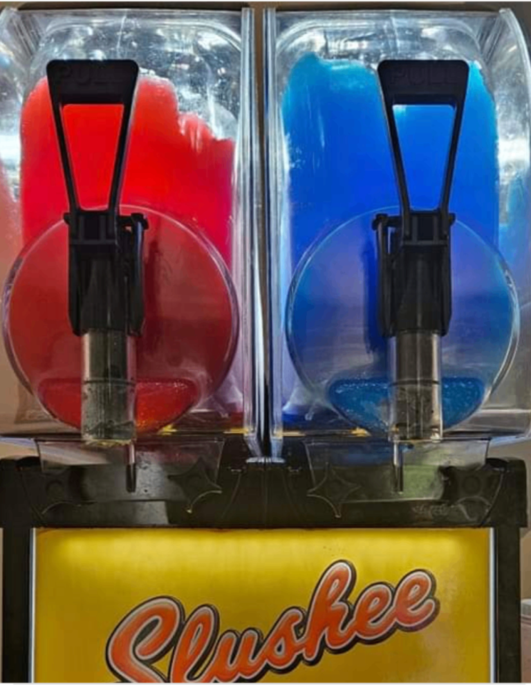 Commercial twin-bowl slush/granita machine