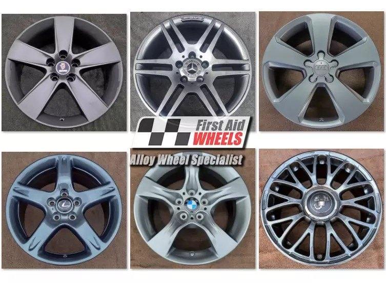 GREY POWDER COAT REFURBISHMENT for 17'' ALLOY WHEELS NW LONDON NW61TB