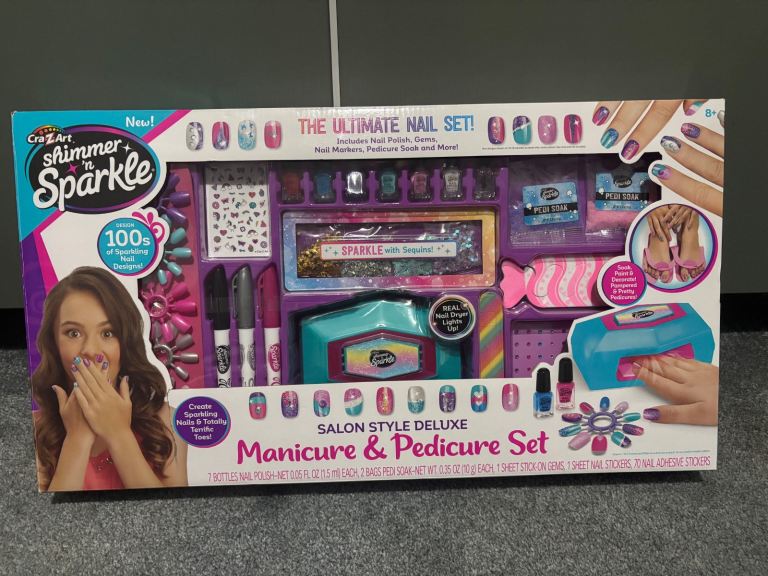 Crazart Shimmer N Sparkle, Manicure and Pedicure Set Girls, Design Your Nails, Nail Art Studio
