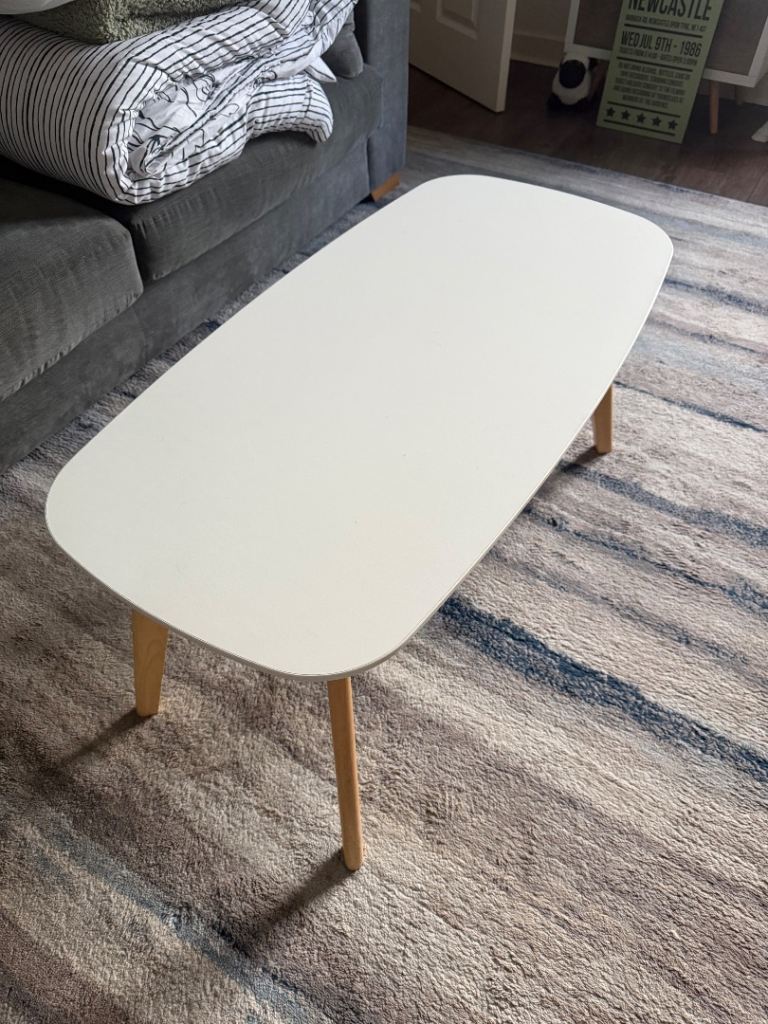 White coffee table
