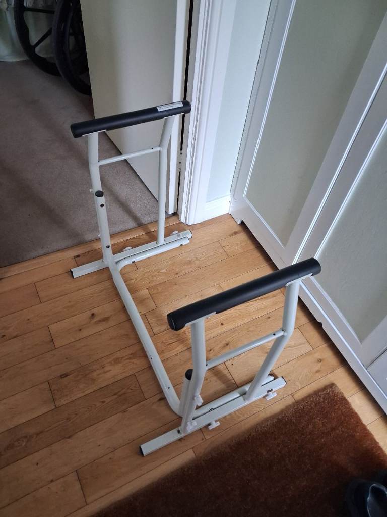 Toilet frame and adjustable step