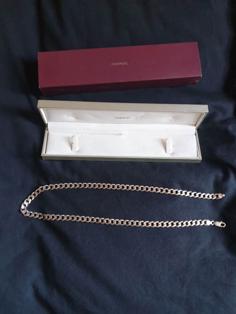 H Samuel Sterling Silver 22 inch Curb Chain