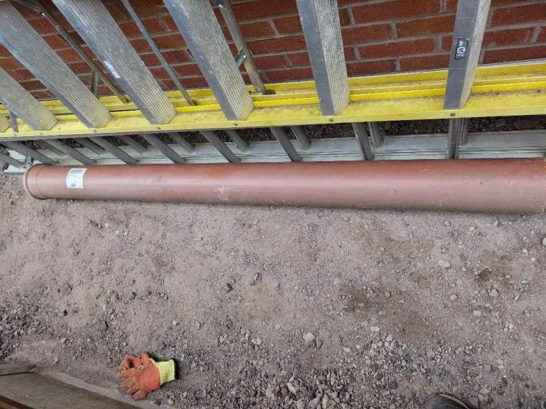 Single Socket 160mm Underground Drainage Pipe 2m length 