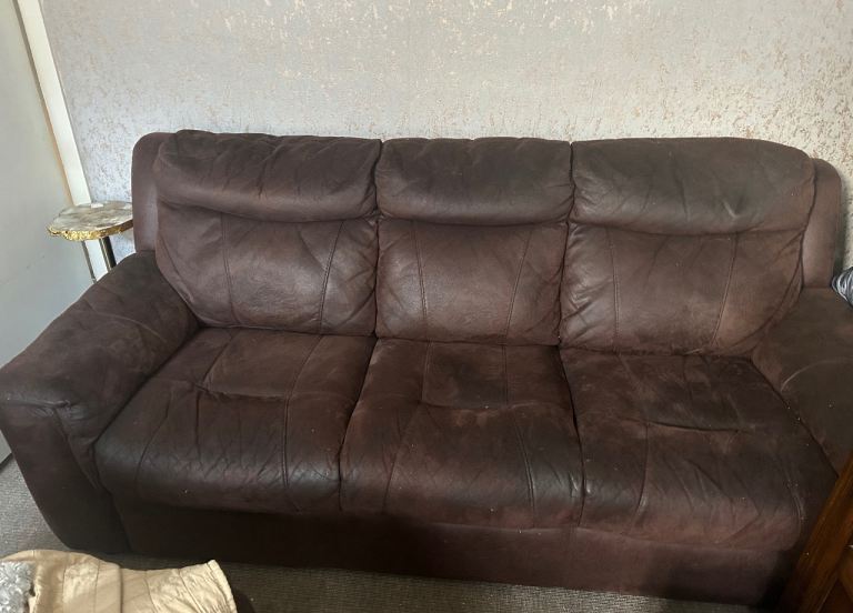 image for FREE X2 Nubuk sofas *PICK UP ONLY 