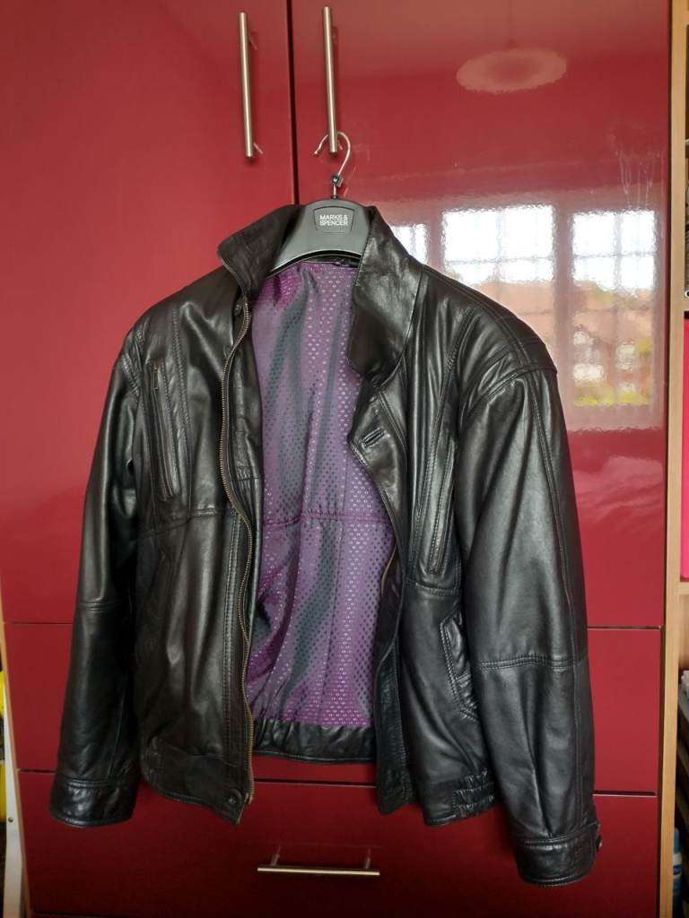 Leather Coat Jacket Mens