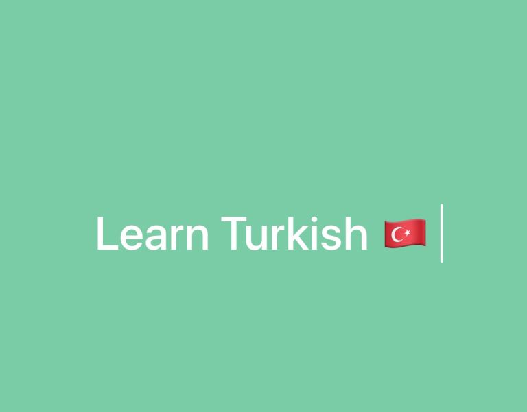 Private Turkish lessons for you