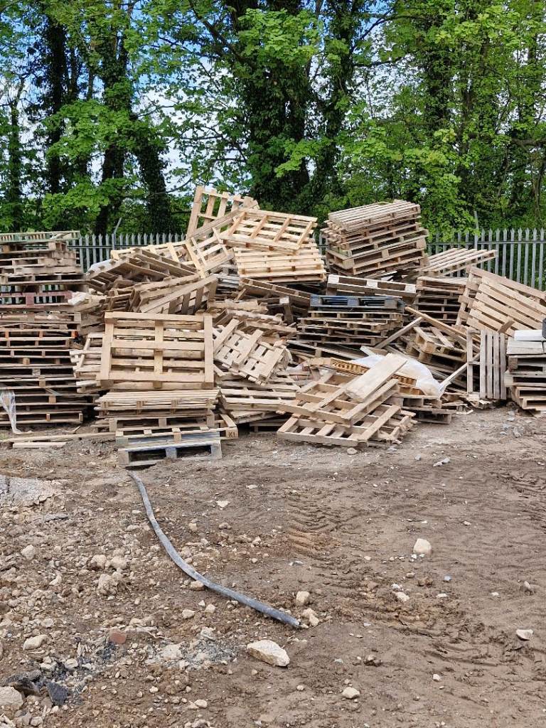 Pallets, firewood