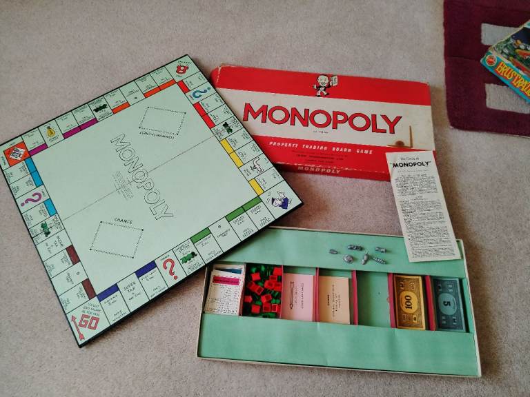 Monopoly Original Vintage Board Game 1960s by Waddington 