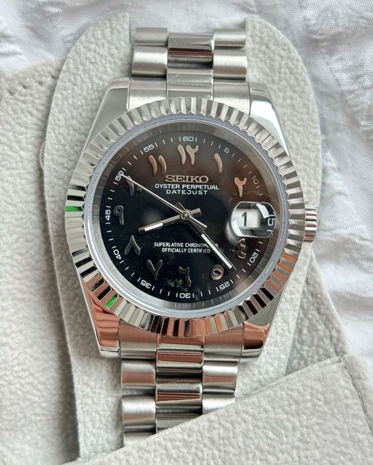 Seiko Arabic dial watch