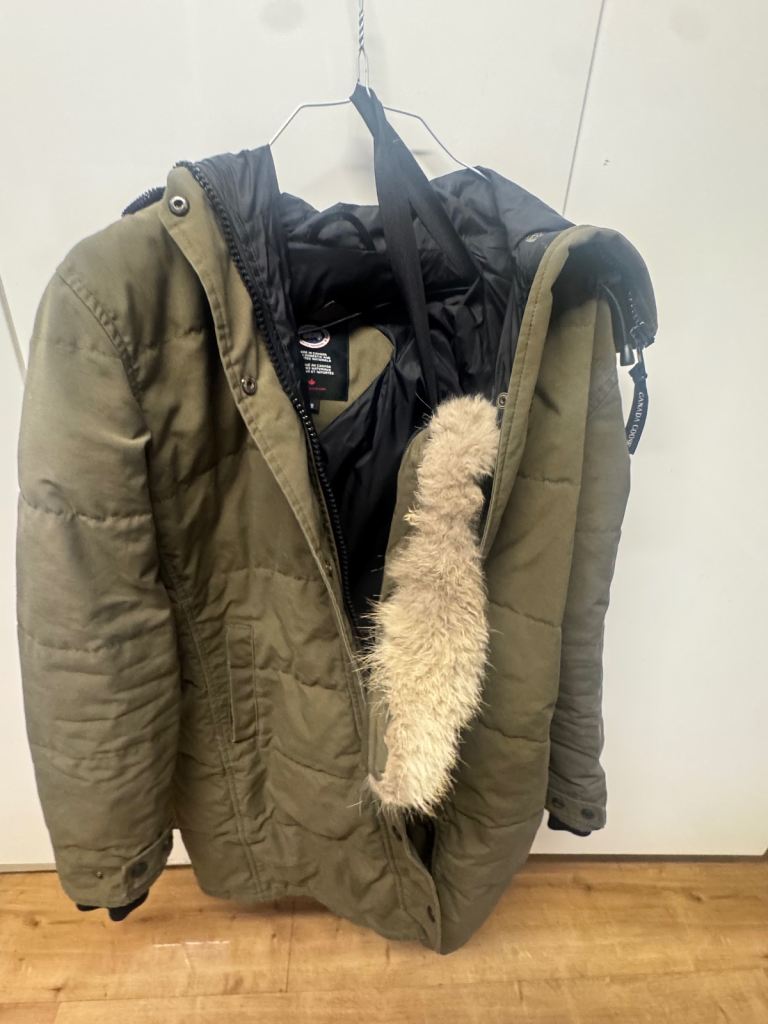Canada Goose Parka Coat – Green, Good Condition