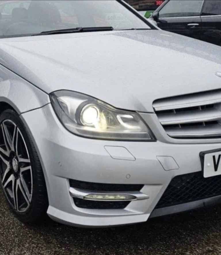 Mercedes C W204 Front End Parts AMG SPORT FACELIFT SILVER 11-14
