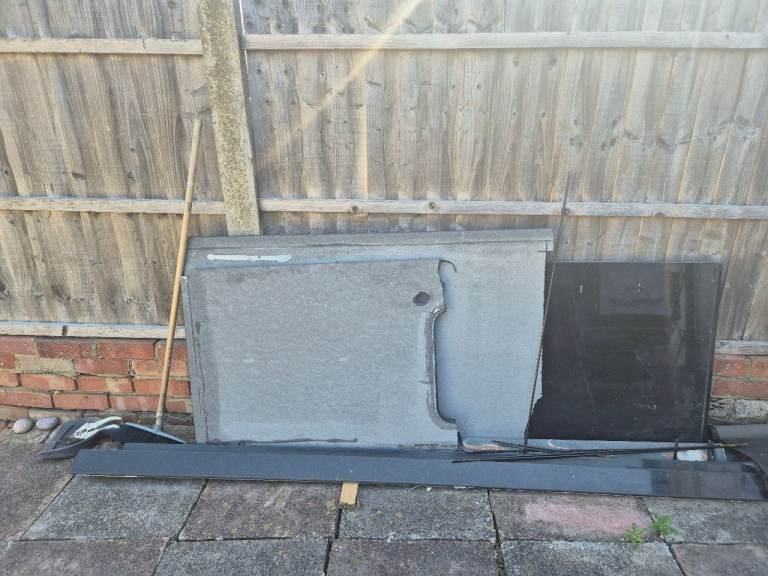 Black granite worktop pieces