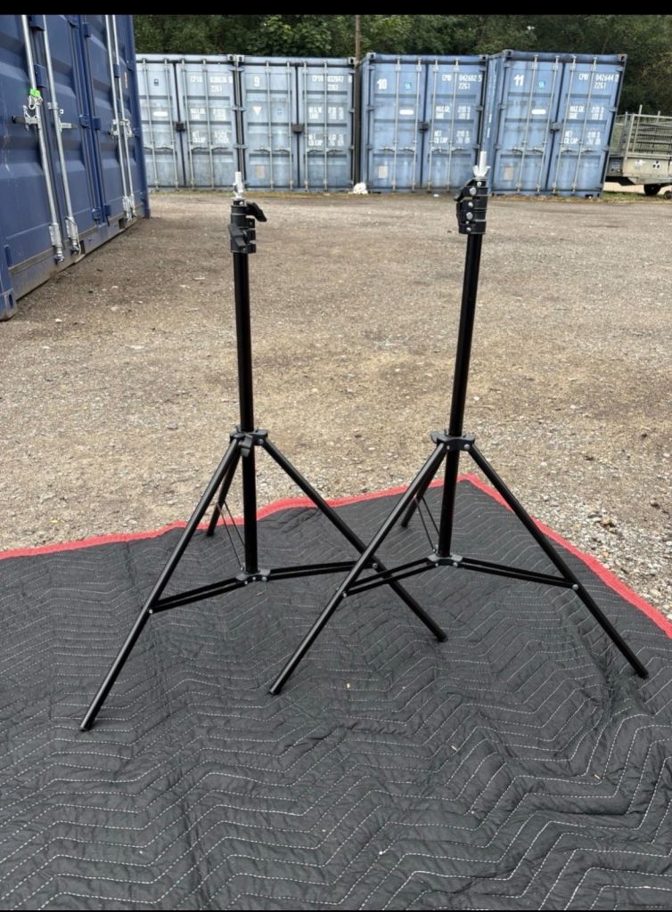 Pair of Photography Light Stands - Adjustable Tripods