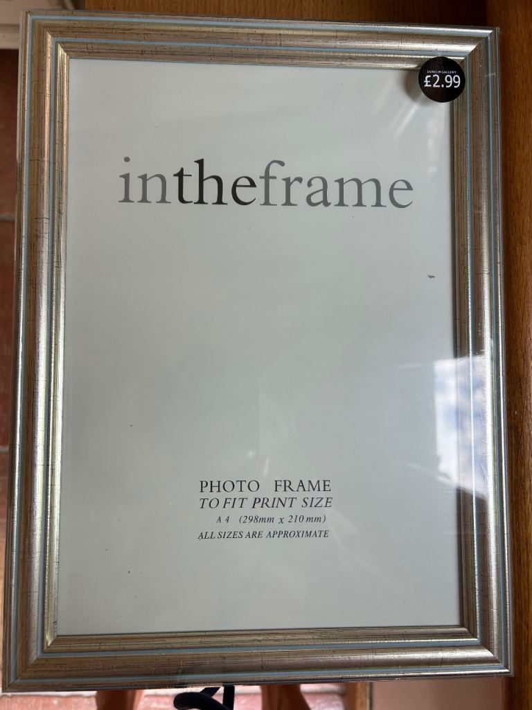 Dunelm A4 Gold Effect Picture Frames 