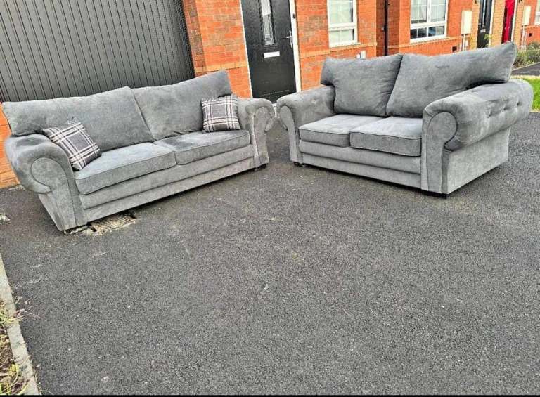 image for Stylish Verona 3 2 Seater Sofa L Shape Sofa With Cushion 