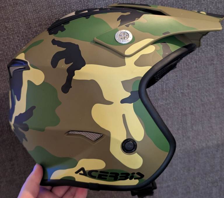 Acerbis Jet Aria 2206 Helmet in a camouflage pattern