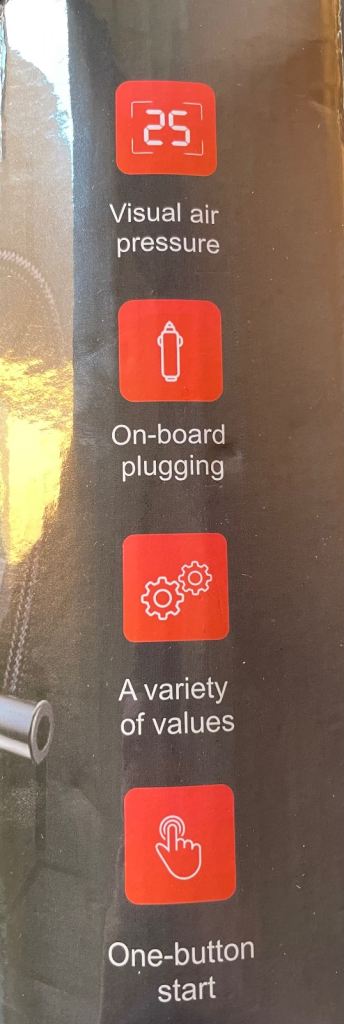 Portable tyre inflator 