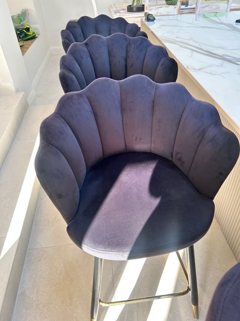 Dunelm black bar stools. 