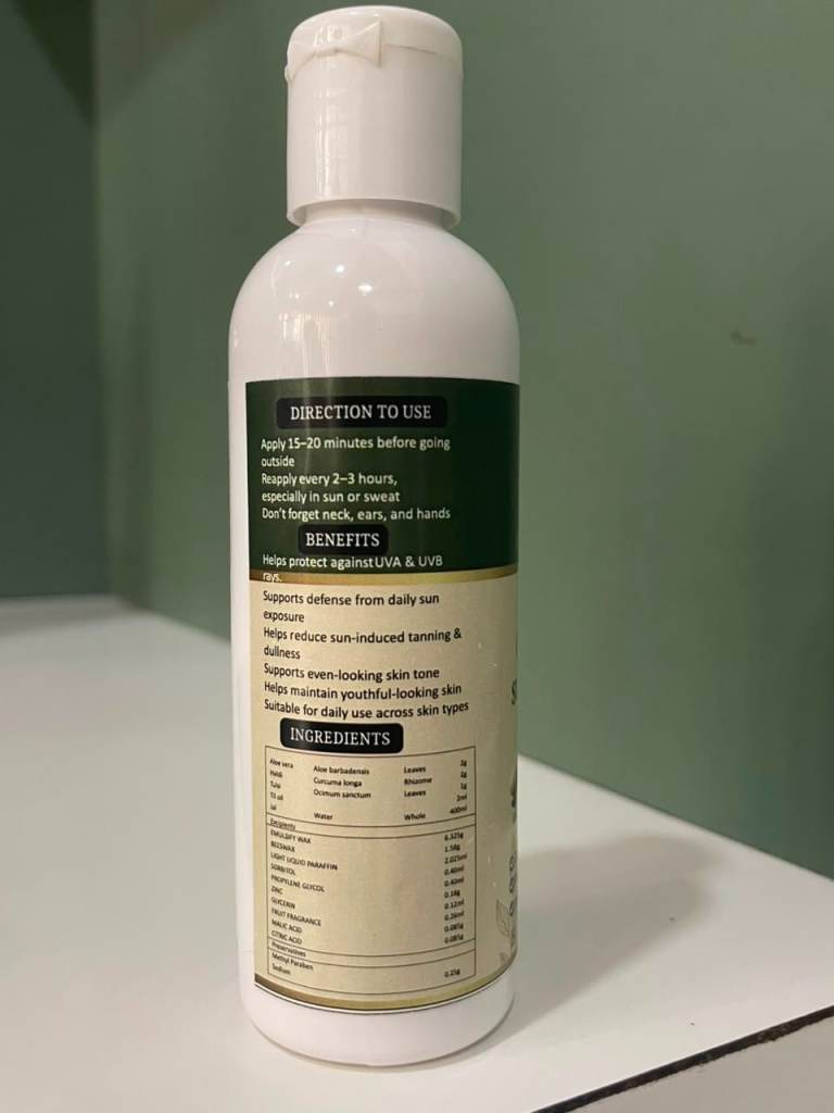 Navira H&H Herbal SS Cream Sunscreen | Daily Sun Protection & Skin Care