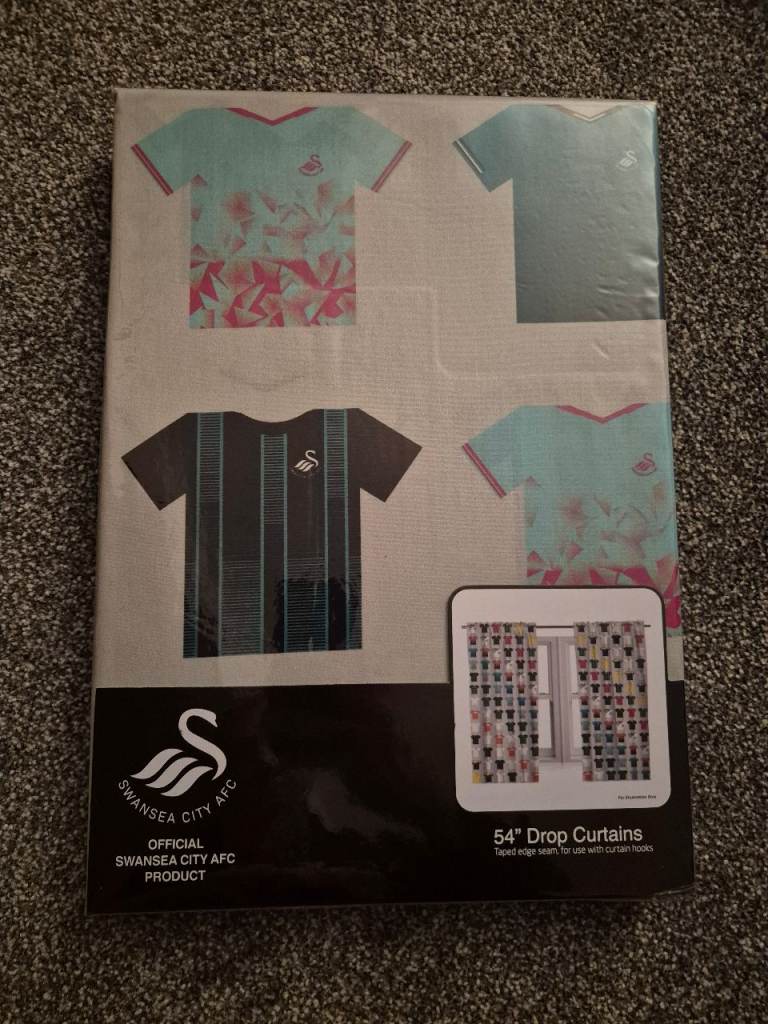 Swansea city curtains 54 drop 