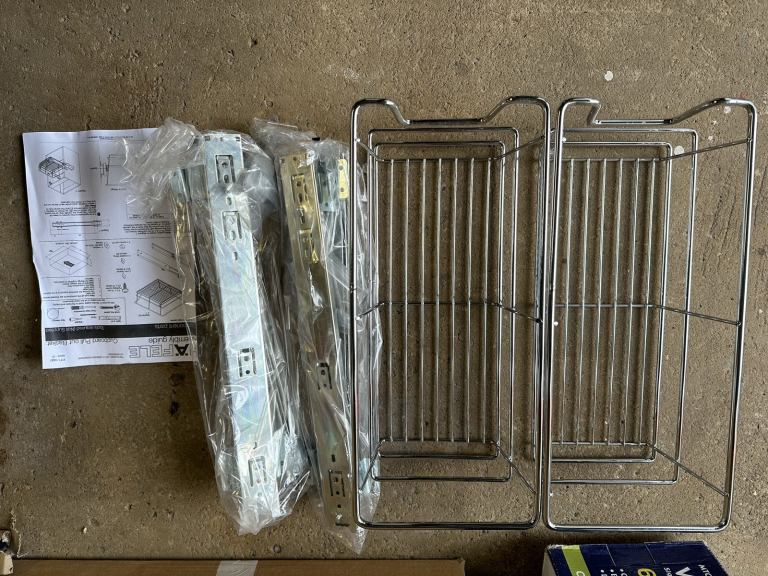 Kitchen cupboard basket drawer