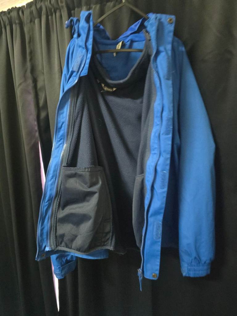 image for Blue 3-in-1 Waterproof Jacket – Men’s – Size M