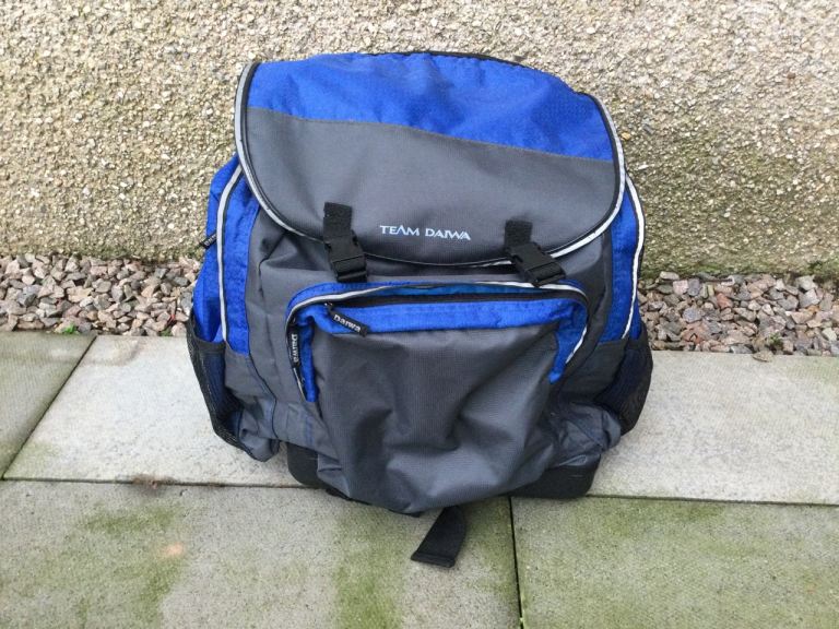 Large fishing backpack never used with reel