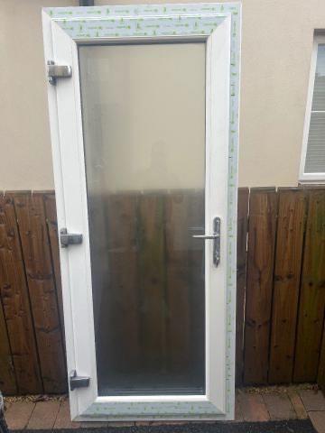 uPVC Single door white double door patio door 