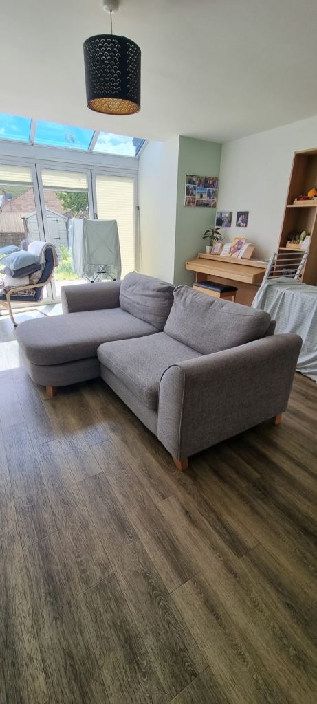 DFS Corner Chaise Sofa — Light Grey | Sep 2022