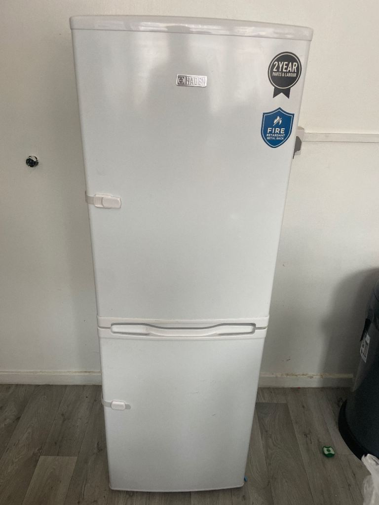 Haden Freestanding Fridge Freezer - White, Good Condition