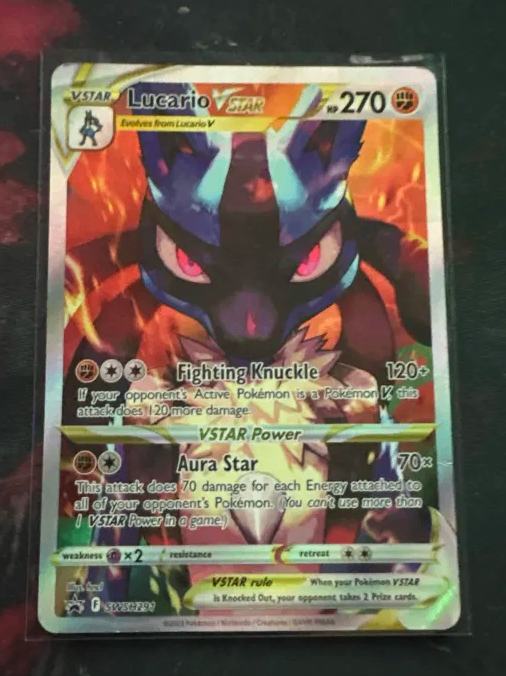 Lucario VSTAR SWSH291 Pokémon Card – Near Mint – Black Star Promo – Collectible TCG Card