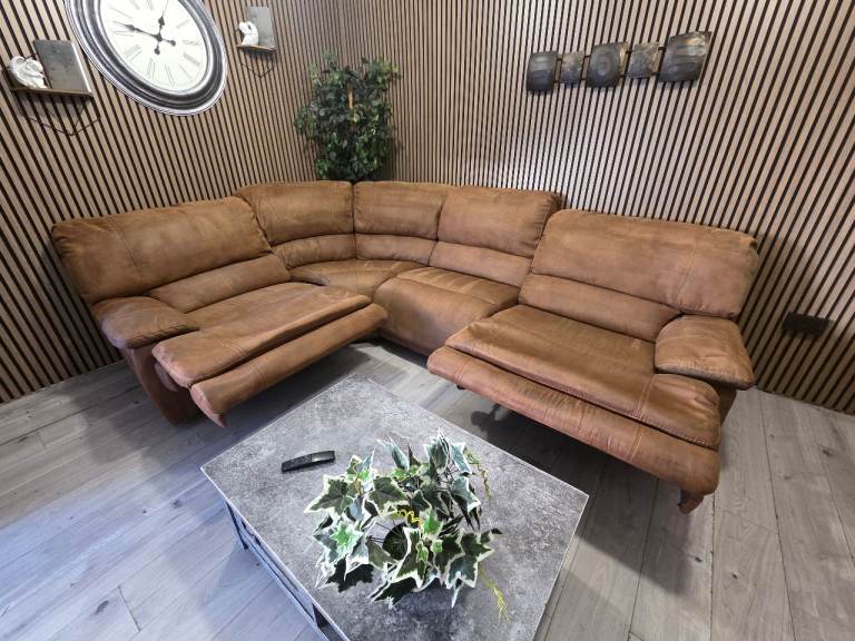 Harveys suede leather recliner corner sofa 🛋 