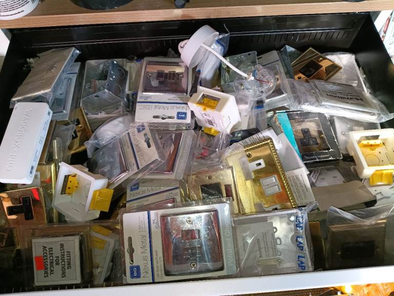 Mixed Lot of New Electrical Switches and Sockets