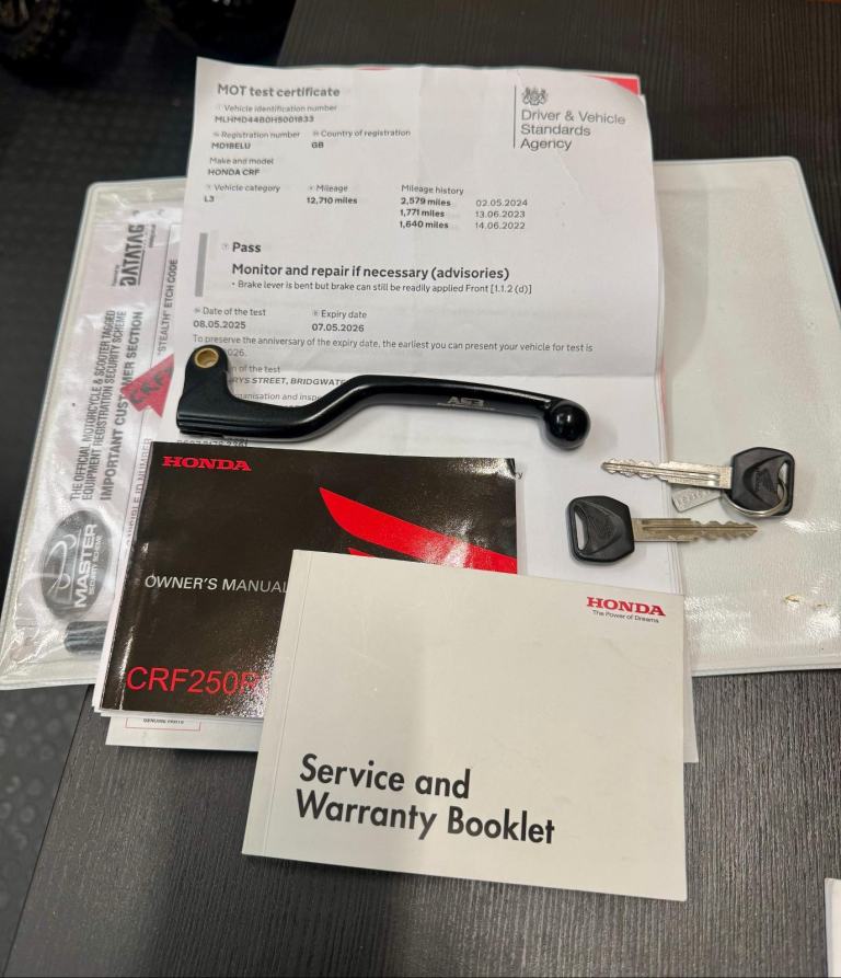 Honda CRF250 Rally / 2018 model / just 13.8k miles 