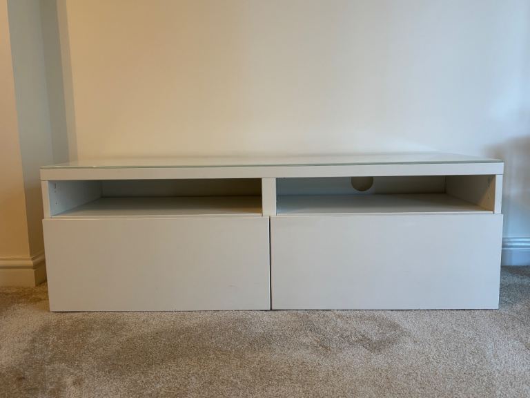 IKEA Besta Burs High Gloss TV Bench/Cabinet