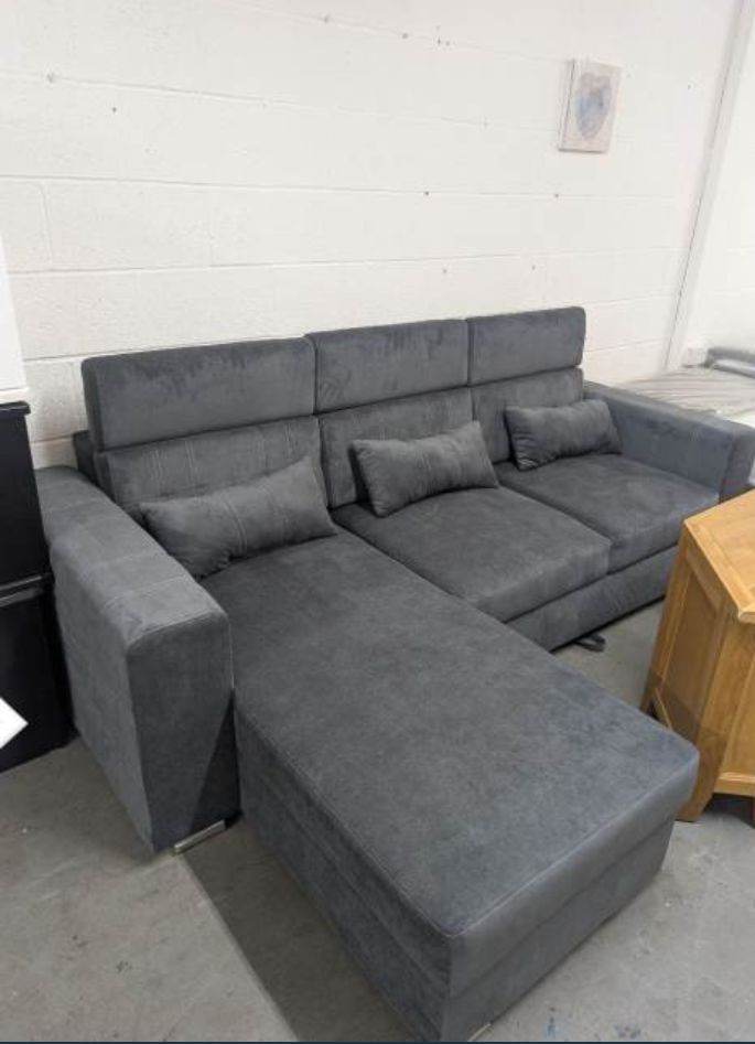 Compact Verona Grey Fabric 2 Seater Sofa – Supportive