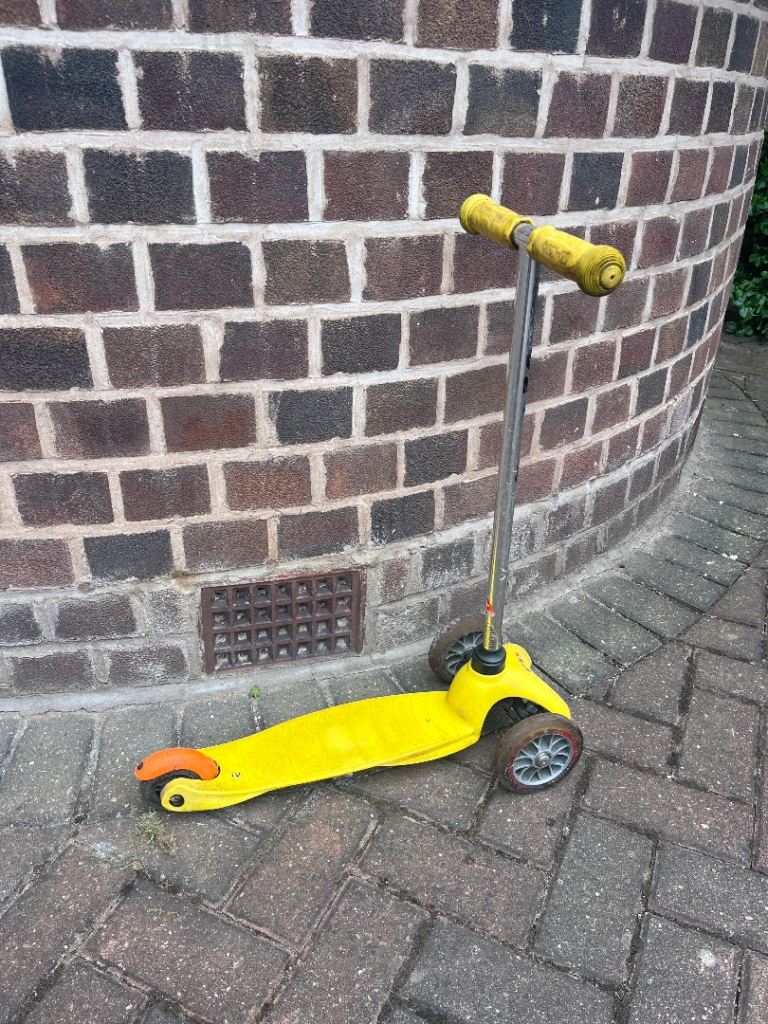 Yellow micro scooter for sale