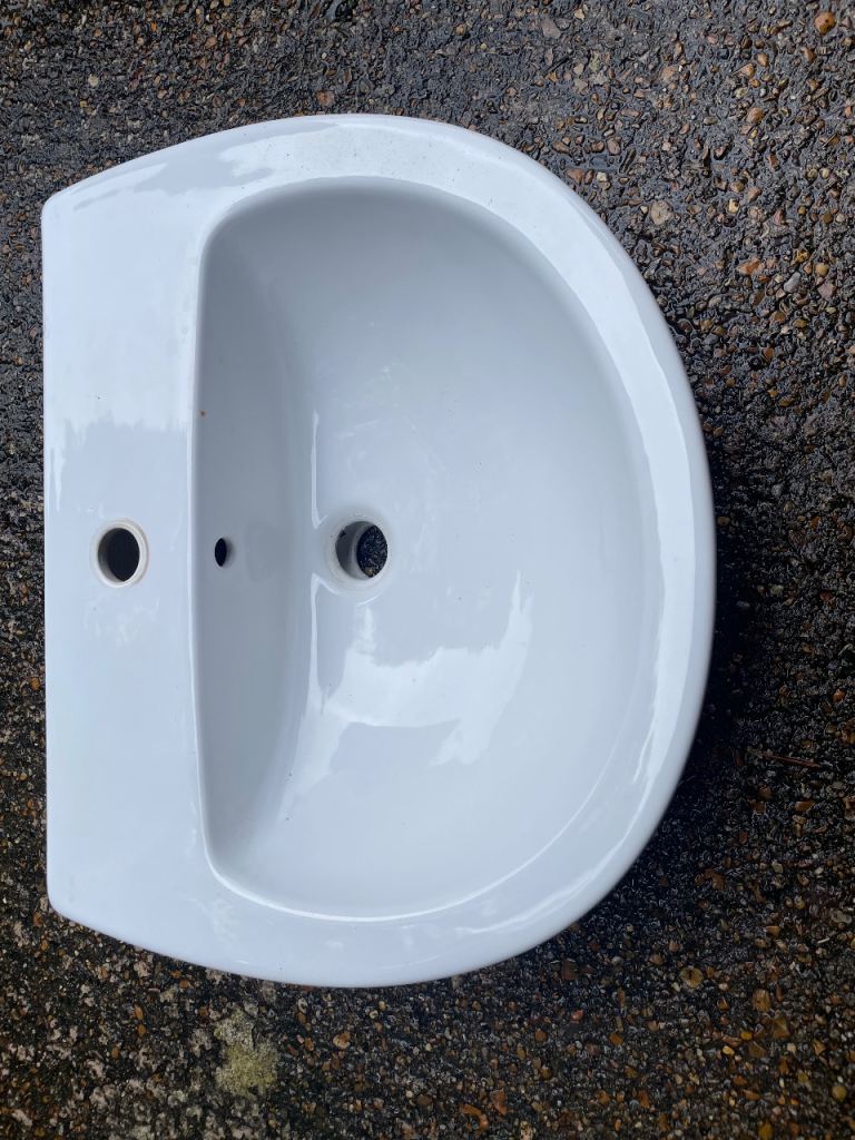 Semi Recessed Ceramic Basin