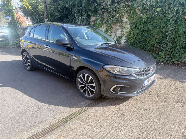 2017 Fiat Tipo 1.3 Multijet Lounge 5dr HATCHBACK Diesel Manual Black - 12M MOT & Tax