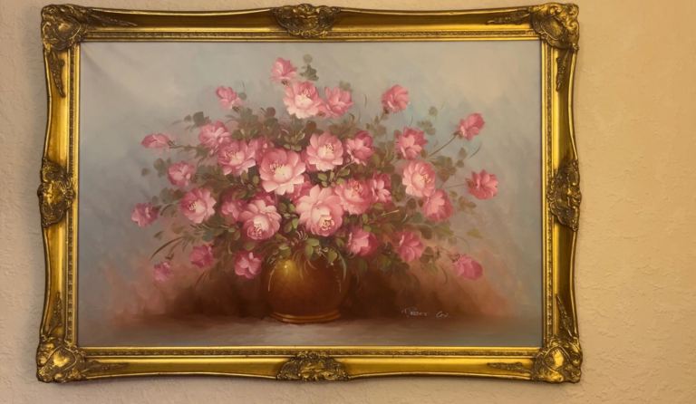 Robert Cox Flower Vase Painting