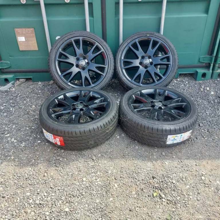 18 GENUINE VOLVO ATLANTIS ALLOY WHEELS C30 V40 + NEW TYRES 5 X 108 XC90 FORD