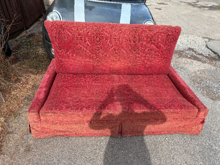 Red Sofa Frame - needs cushions